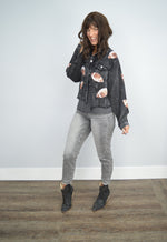 Hazel Blues® |  Football Sequin Embroidery Corduroy Jacket | 8 COLORS