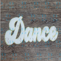 Hazel Blues® |  Dance Script Chenille Iron-On Patch