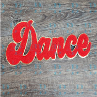 Hazel Blues® |  Dance Script Chenille Iron-On Patch