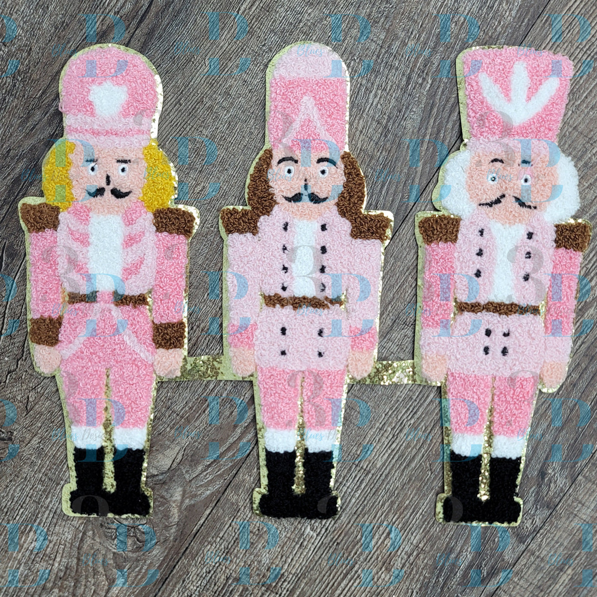 Hazel Blues® |  Chenille Nutcrackers Iron-on Patch