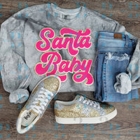 Hazel Blues® |  5 Colors | Santa Baby Script Iron-on Patch