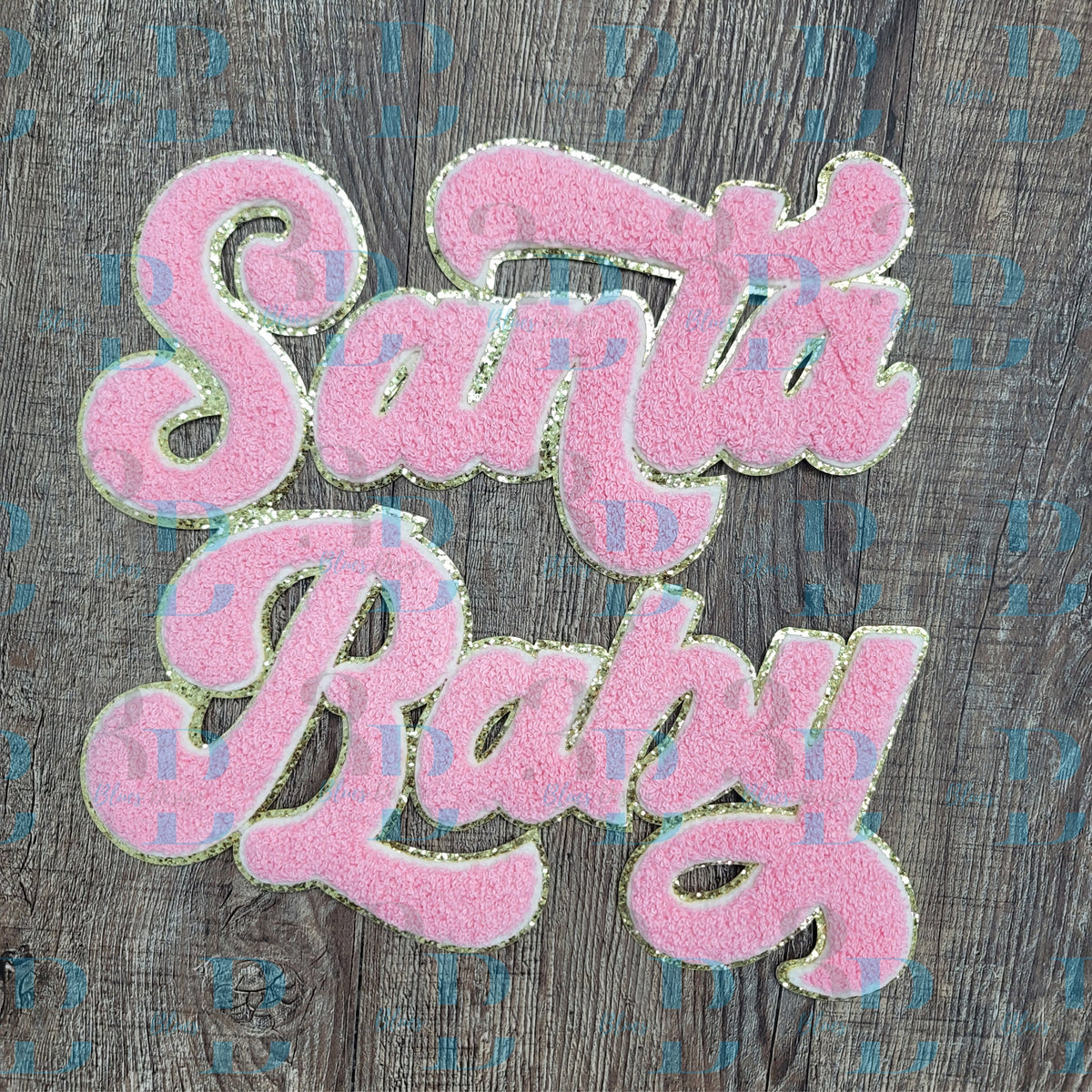 Hazel Blues® |  5 Colors | Santa Baby Script Iron-on Patch