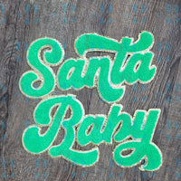 Hazel Blues® |  5 Colors | Santa Baby Script Iron-on Patch