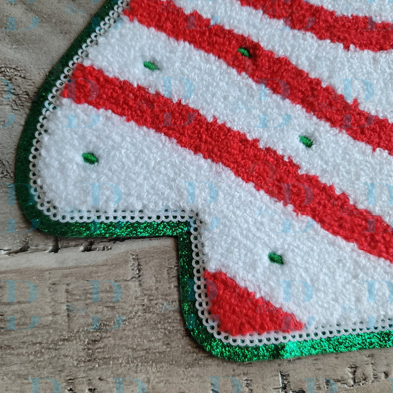 Hazel Blues® |  Debbie Cake Christmas Tree Iron-on Patch