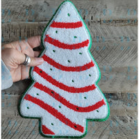 Hazel Blues® |  Debbie Cake Christmas Tree Iron-on Patch