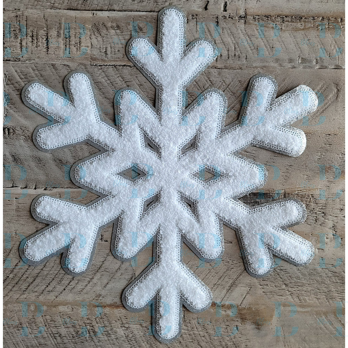 3Blues Designs |  3Blues Designs | 2 Sizes | Snowflake Iron on Patch