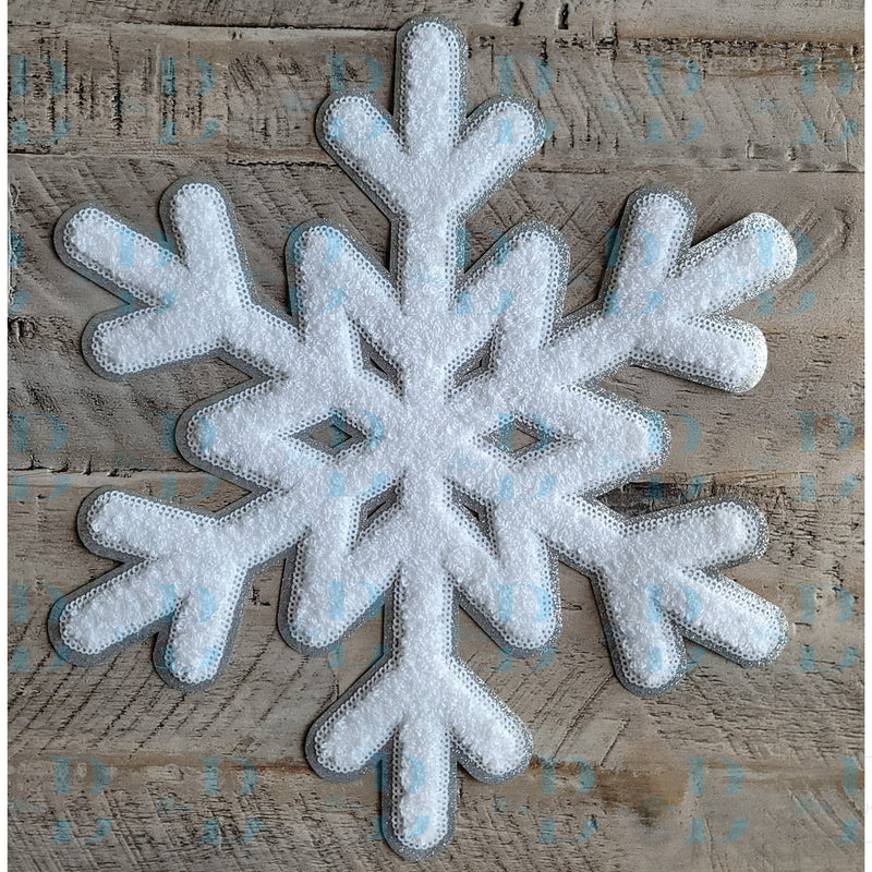 3Blues Designs |  2 Sizes | Snowflake Iron-on Patch