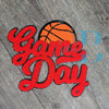 Hazel Blues® | 6 COLORS | Game Day with Basketball Chenille Iron-on Patch