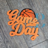 Hazel Blues® | 6 COLORS | Game Day with Basketball Chenille Iron-on Patch