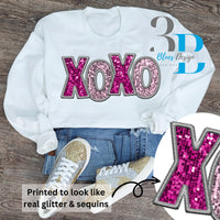 3Blues Designs | Sequin XOXO Faux Sequins Digital File