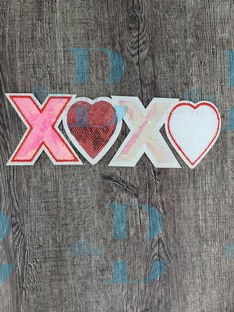 Hazel Blues® | XOXO Sequin Patch Iron-on Patch