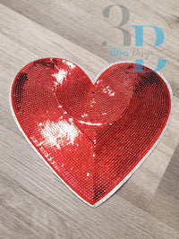 Hazel Blues® | Heart Sequin Patch | 2 Colors Iron-on Patch