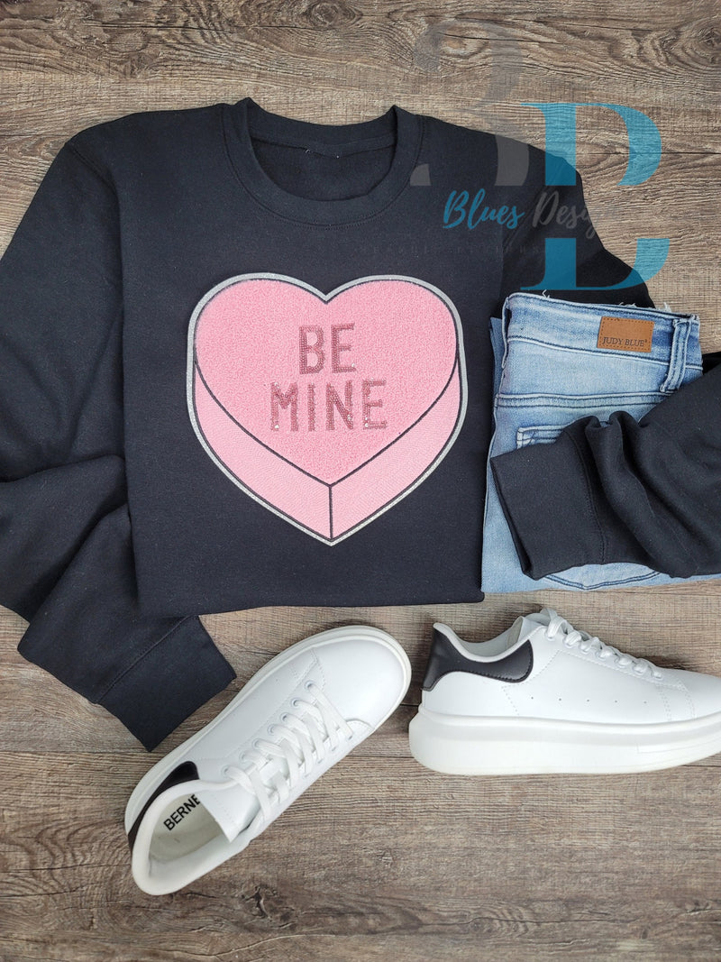 3Blues Designs | Be Mine Conversation Heart Iron-on Patch