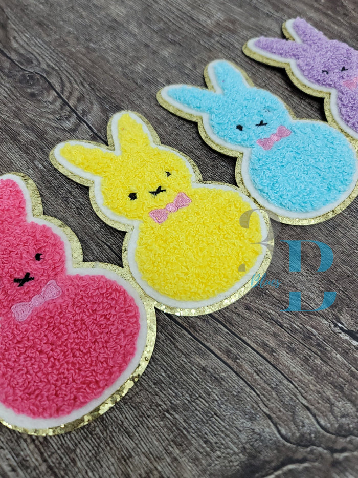 Hazel Blues® | Bunny Peeps Chenille Iron-on Patch