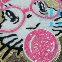 Hazel Blues® |  Bunny Easter Large Bunny Chenille Iron-on Patch