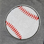 Hazel Blues® | Large Baseball Sequin Patch Tee