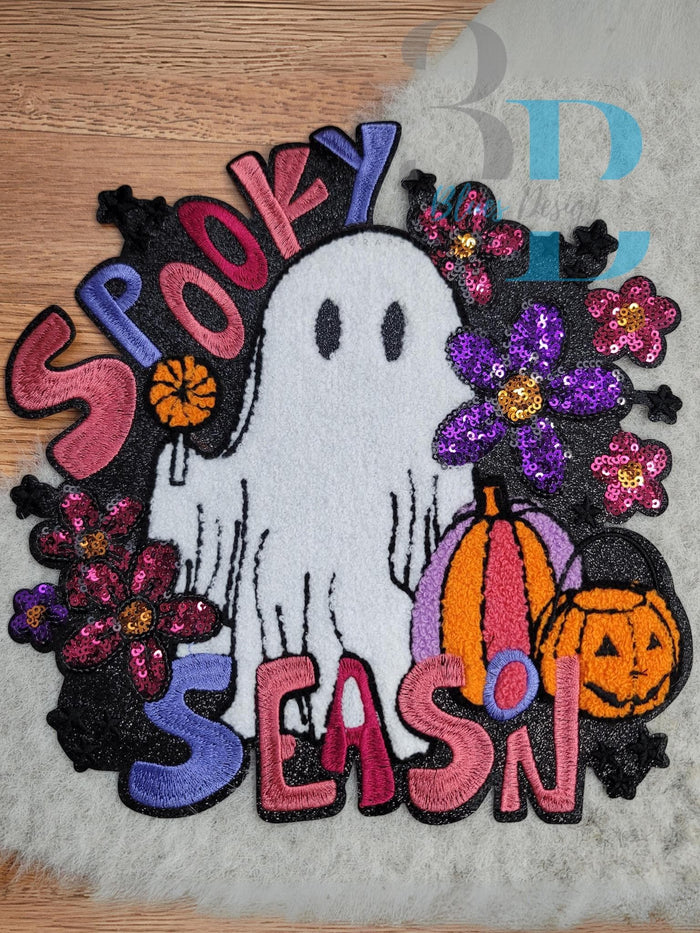 Hazel Blues® |  XL Spooky Chenille Iron-on Patch