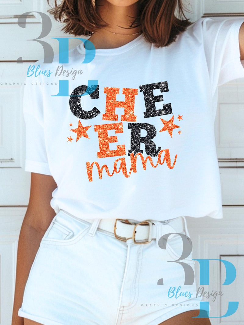 3Blues Designs |  Cheer Faux Glitter Digital File