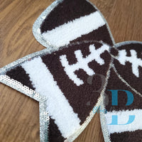 Hazel Blues® |  Football Bow Iron-on Patch