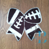 Hazel Blues® |  Football Bow Iron-on Patch