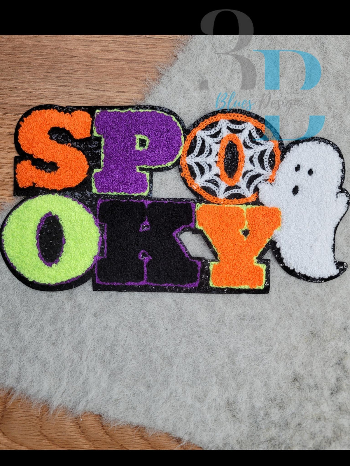 Hazel Blues® |  Spooky Ghost Chenille Iron-on Patch