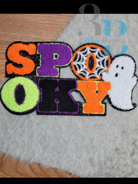 Hazel Blues® |  Spooky Ghost Chenille Iron-on Patch