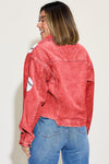 Hazel Blues® |  Baseball Sequin Embroidery Corduroy Jacket