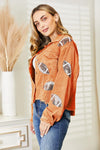 Hazel Blues® |  Football Sequin Embroidery Corduroy Jacket | 8 COLORS