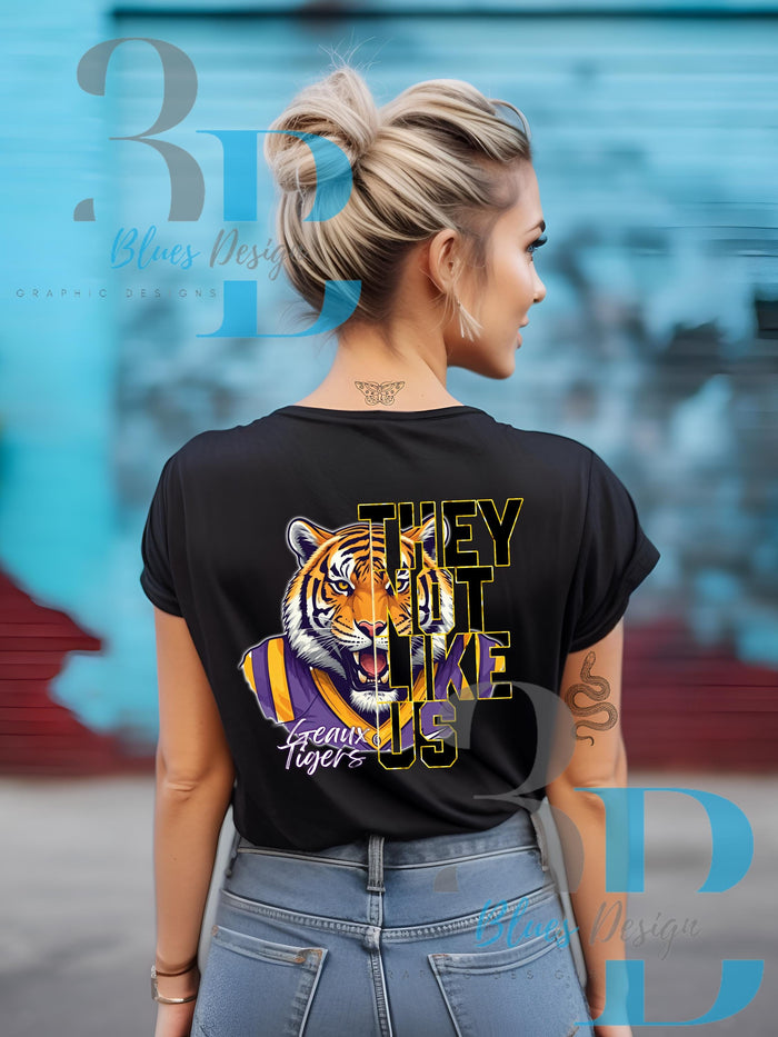 3Blues Designs |  Tigers They Not Like Us Digital File