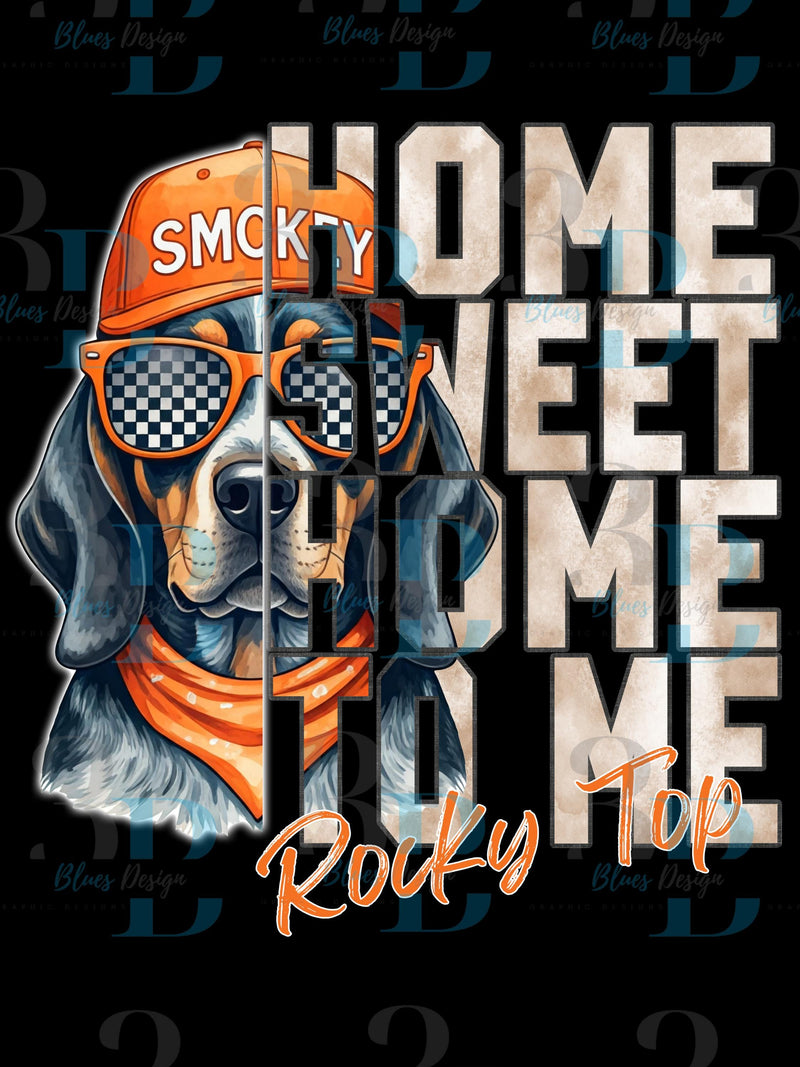Hazel Blues® |  Tennessee Vols | Rocky Top | Home Sweet Home | Smokey distressed Tennessee Volunteers design distressed graphic for tshirts  png