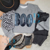 Hazel Blues® |  BOO Sequin Patch Sweatshirt OR Tee - up to 5XL