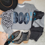 Hazel Blues® |  BOO Sequin Patch Sweatshirt OR Tee - up to 5XL