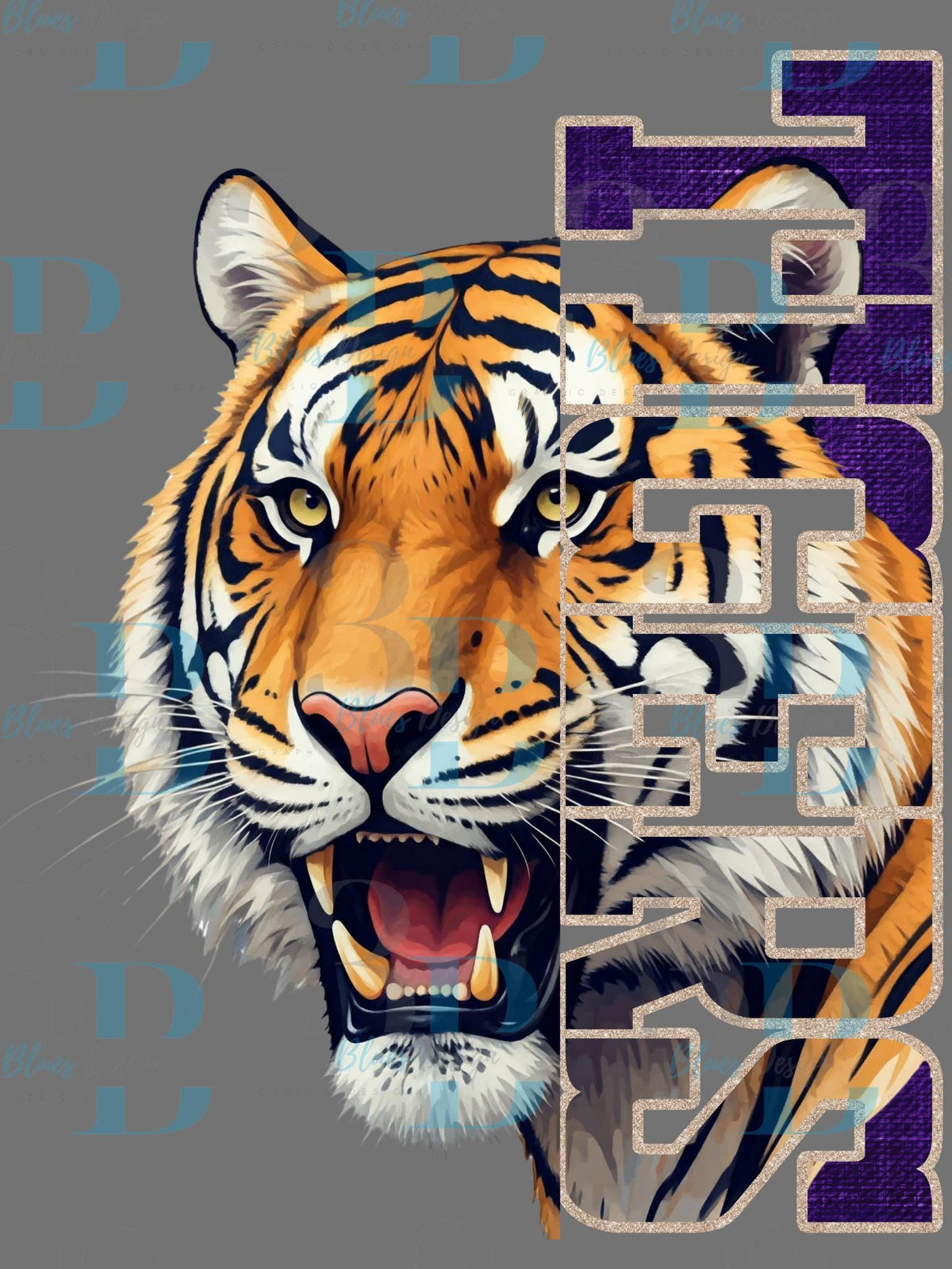 3Blues Designs |   TIGERS Digital File