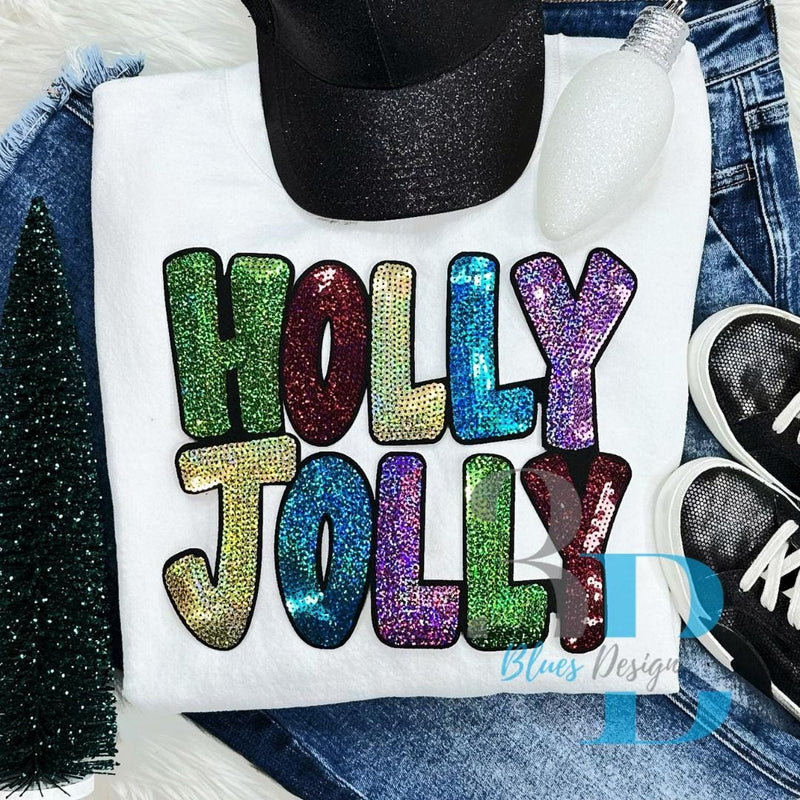 3Blues Designs | Holly Jolly Sequin SWEATSHIRT