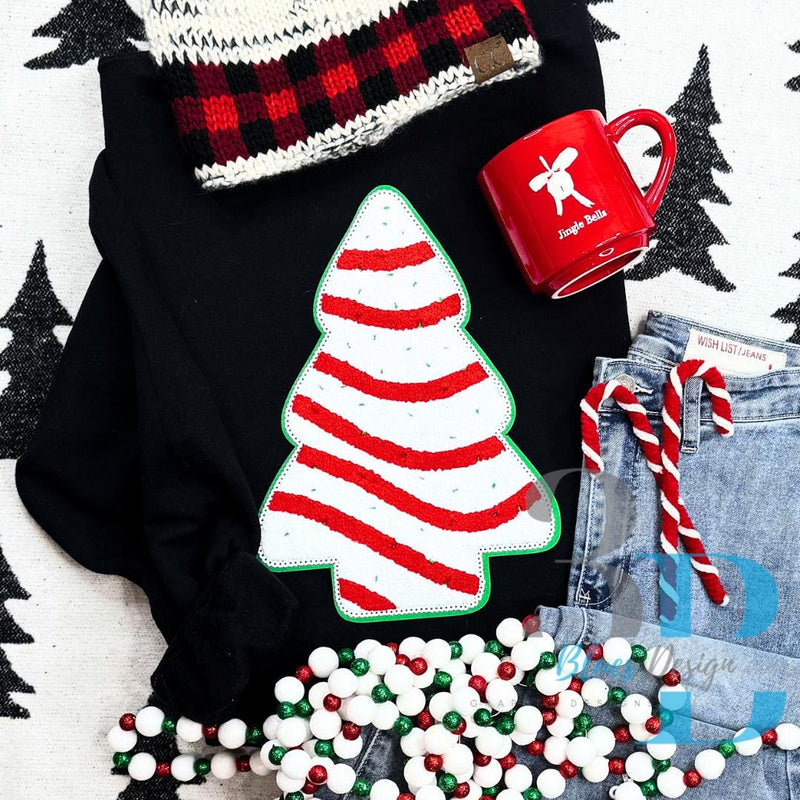 Hazel Blues® |  Debbie Cake Christmas Tree Sweatshirt