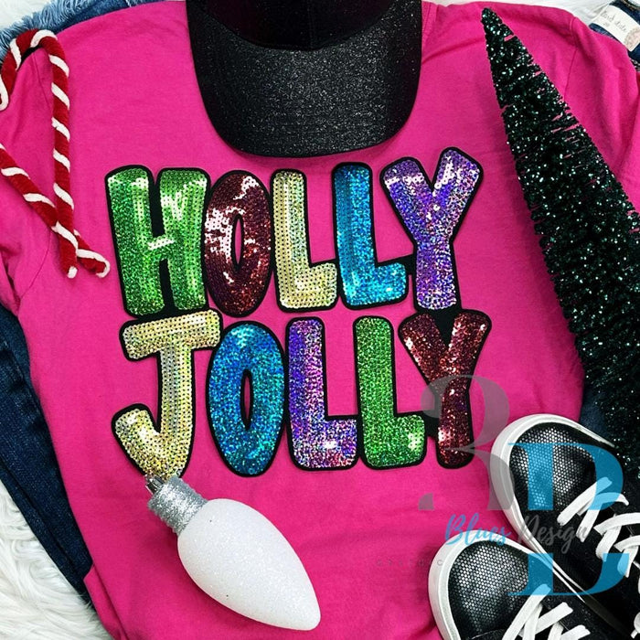 3Blues Designs | Holly Jolly Sequin SWEATSHIRT