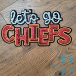 Hazel Blues® | Let’s Go Chiefs Sequin Iron-on Patch