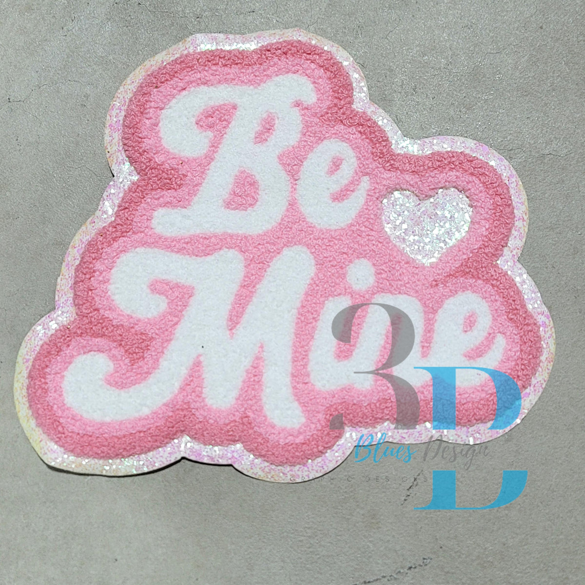 Hazel Blues® | Retro Be Mine Light Pink Chenille Iron-on Patch