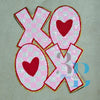 Hazel Blues® | XLARGE XOXO Sequin Checkered & Hearts Iron-on Patch