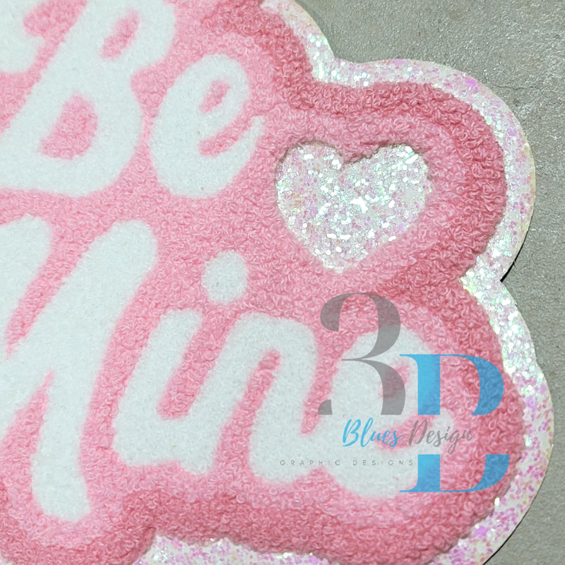 Hazel Blues® | Retro Be Mine Light Pink Chenille Iron-on Patch