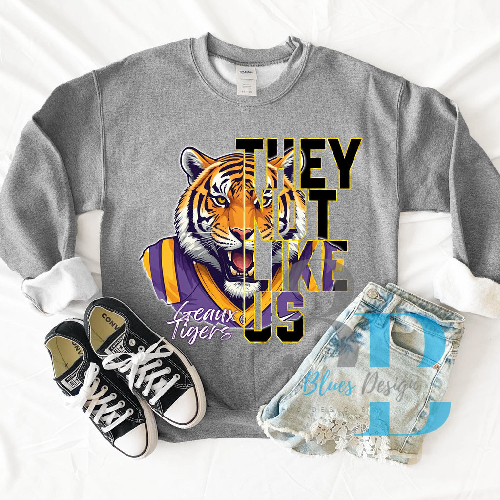 3Blues Designs | LSU | They Not Like Us | DTF Transfer Sheet Iron On