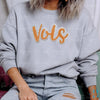 V O L S | Tennessee Chenille | College Mascot | Silver Trim Iron-on Patch
