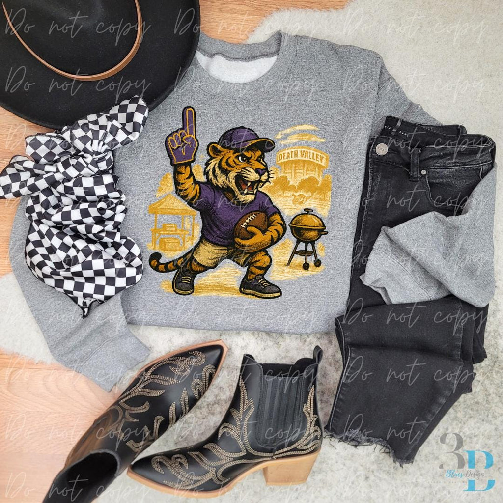 Tiger Tailgating | Purple and Gold | Louisiana Digital File