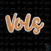 V O L S | Tennessee Chenille | College Mascot | Silver Trim Iron-on Patch