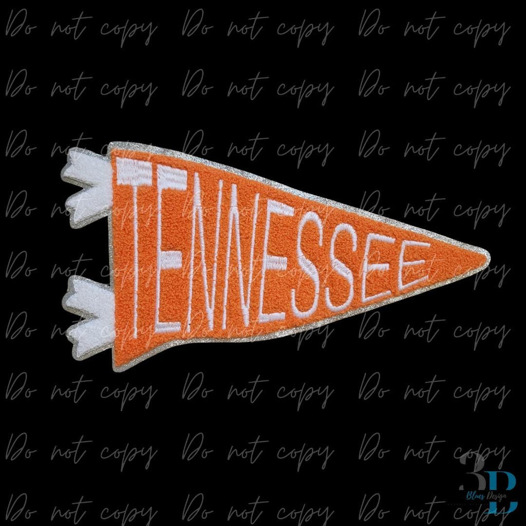 Tennessee Orange Pennant Flag Iron-on Patch