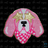 Hot Pink Smokey | Tennessee | College Mascot | Dog Mascot | Iron-on Patch