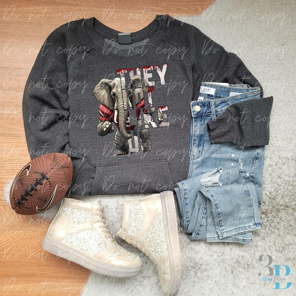 Elephant Football Design | They Not Like Us PNG (Digital Download)