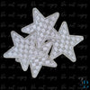 3" Checkered Glitter Silver Star Iron on Patch