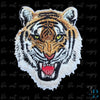 4.5” Roaring Tiger Patch: Embroidered Iron-On Patch