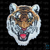 2” Roaring Tiger Patch: Embroidered Iron-On Patch